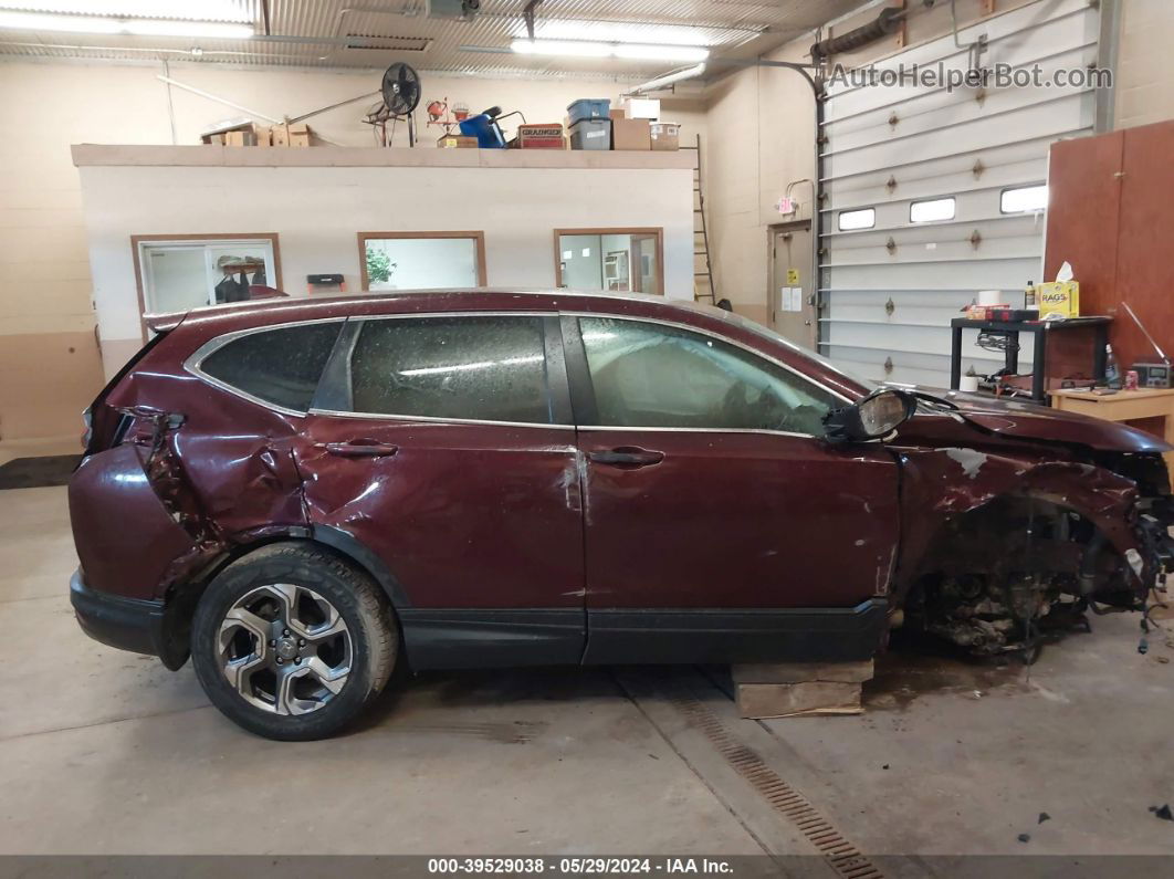 2019 Honda Cr-v Ex Burgundy vin: 5J6RW2H54KL028669