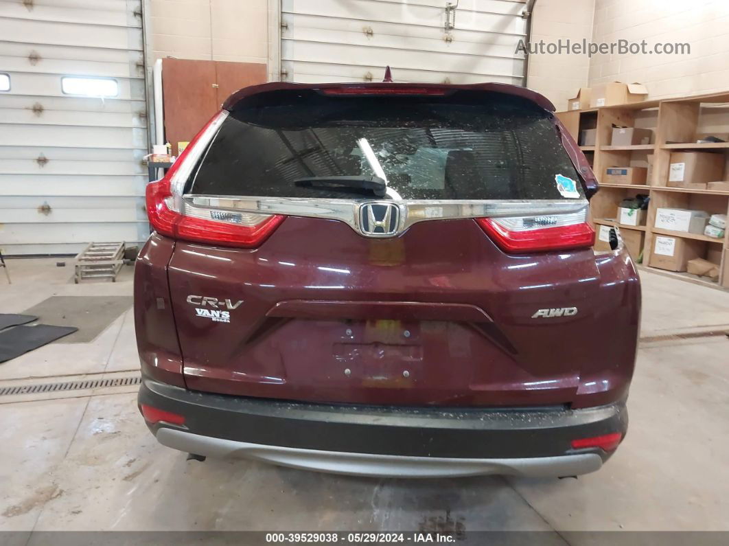 2019 Honda Cr-v Ex Burgundy vin: 5J6RW2H54KL028669