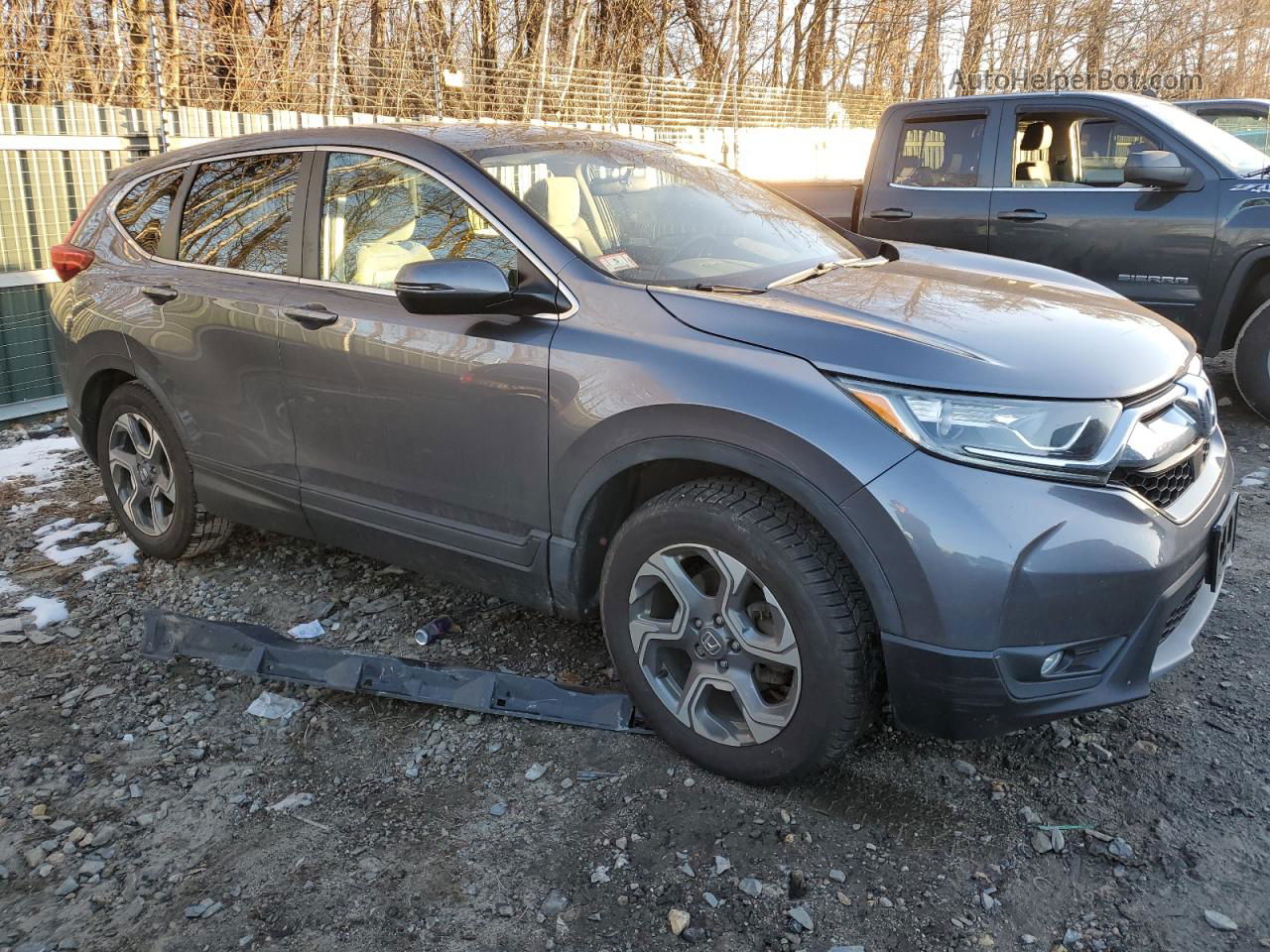 2017 Honda Cr-v Ex Gray vin: 5J6RW2H55HL026633