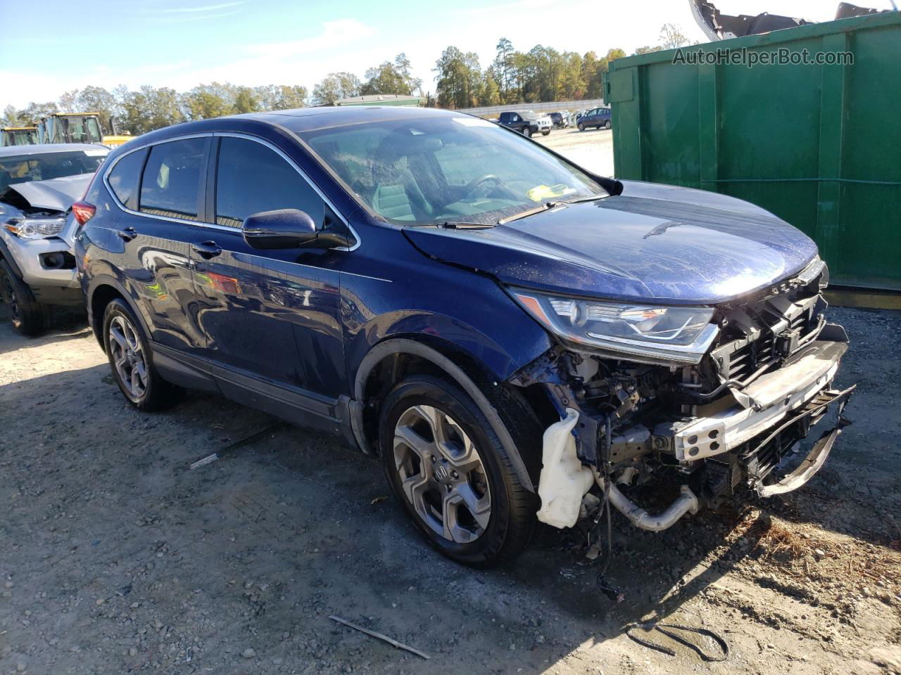 2018 Honda Cr-v Ex Blue vin: 5J6RW2H55JL006520