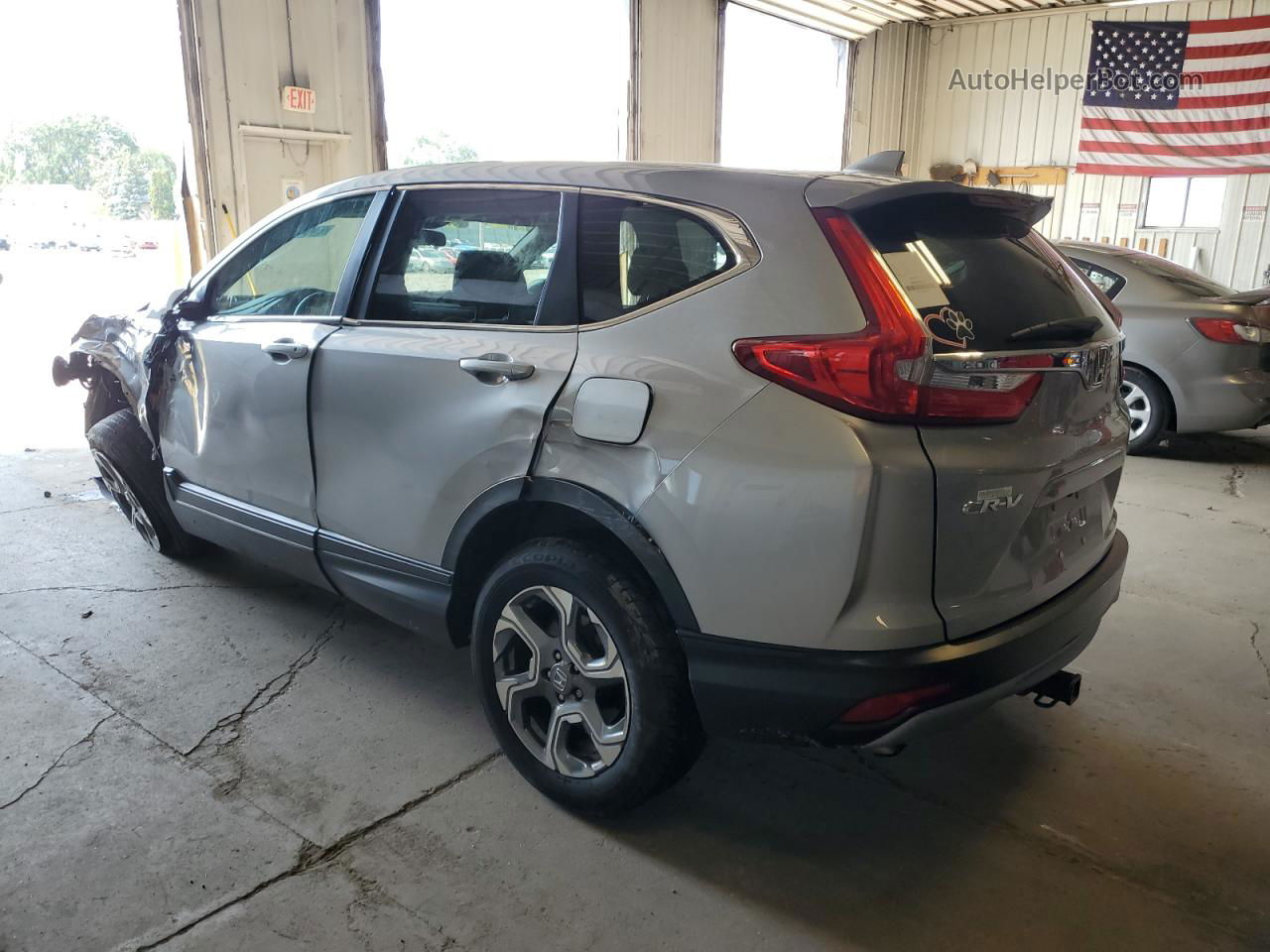 2018 Honda Cr-v Ex Silver vin: 5J6RW2H55JL036911