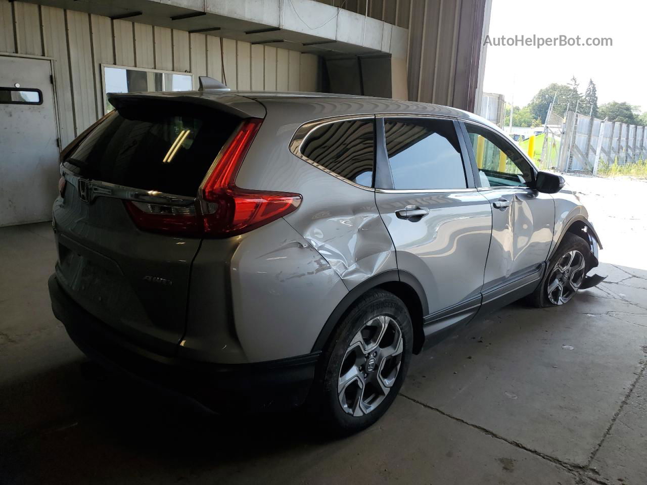 2018 Honda Cr-v Ex Silver vin: 5J6RW2H55JL036911