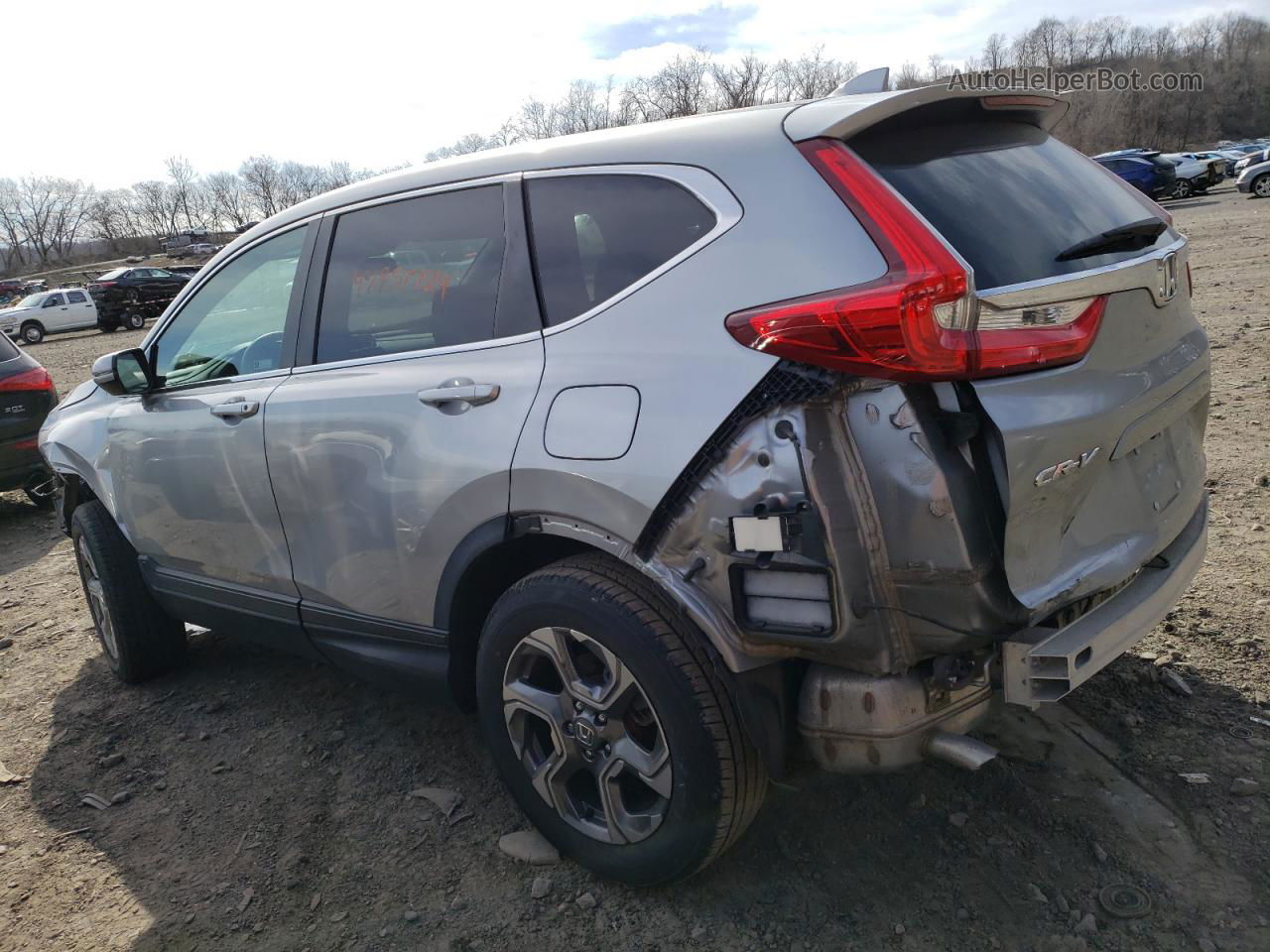 2019 Honda Cr-v Ex Gray vin: 5J6RW2H55KL023593