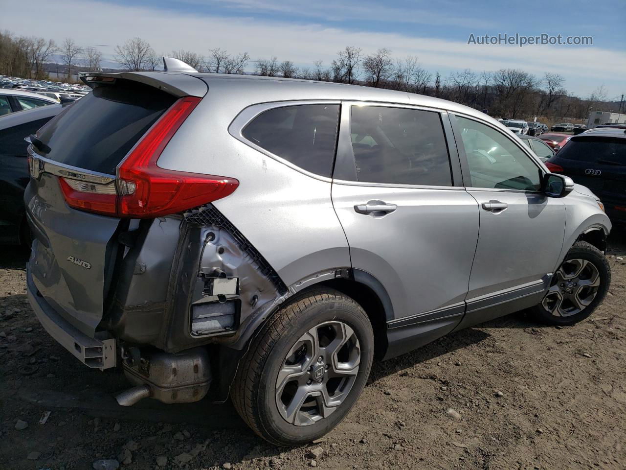 2019 Honda Cr-v Ex Серый vin: 5J6RW2H55KL023593