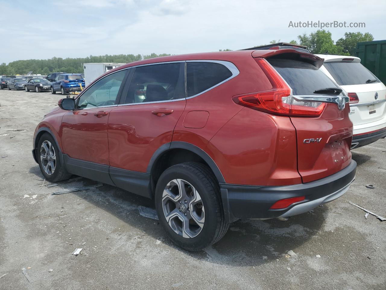 2017 Honda Cr-v Ex Red vin: 5J6RW2H56HL031971