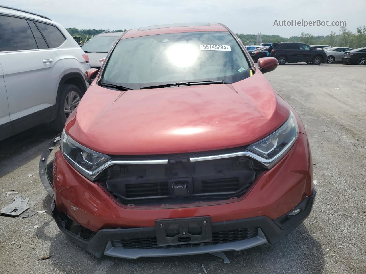 2017 Honda Cr-v Ex Red vin: 5J6RW2H56HL031971