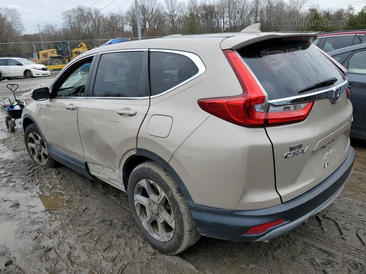 2017 Honda Cr-v Ex Beige vin: 5J6RW2H56HL077820