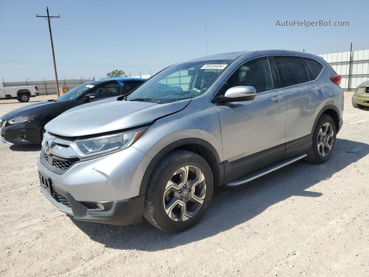 2018 Honda Cr-v Ex Silver vin: 5J6RW2H56JA001581