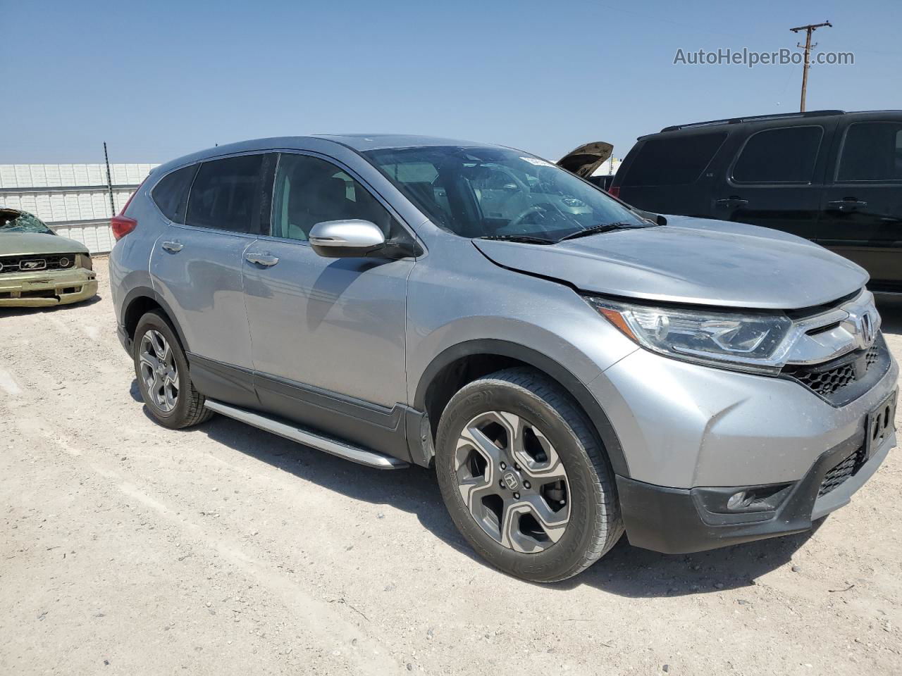 2018 Honda Cr-v Ex Silver vin: 5J6RW2H56JA001581