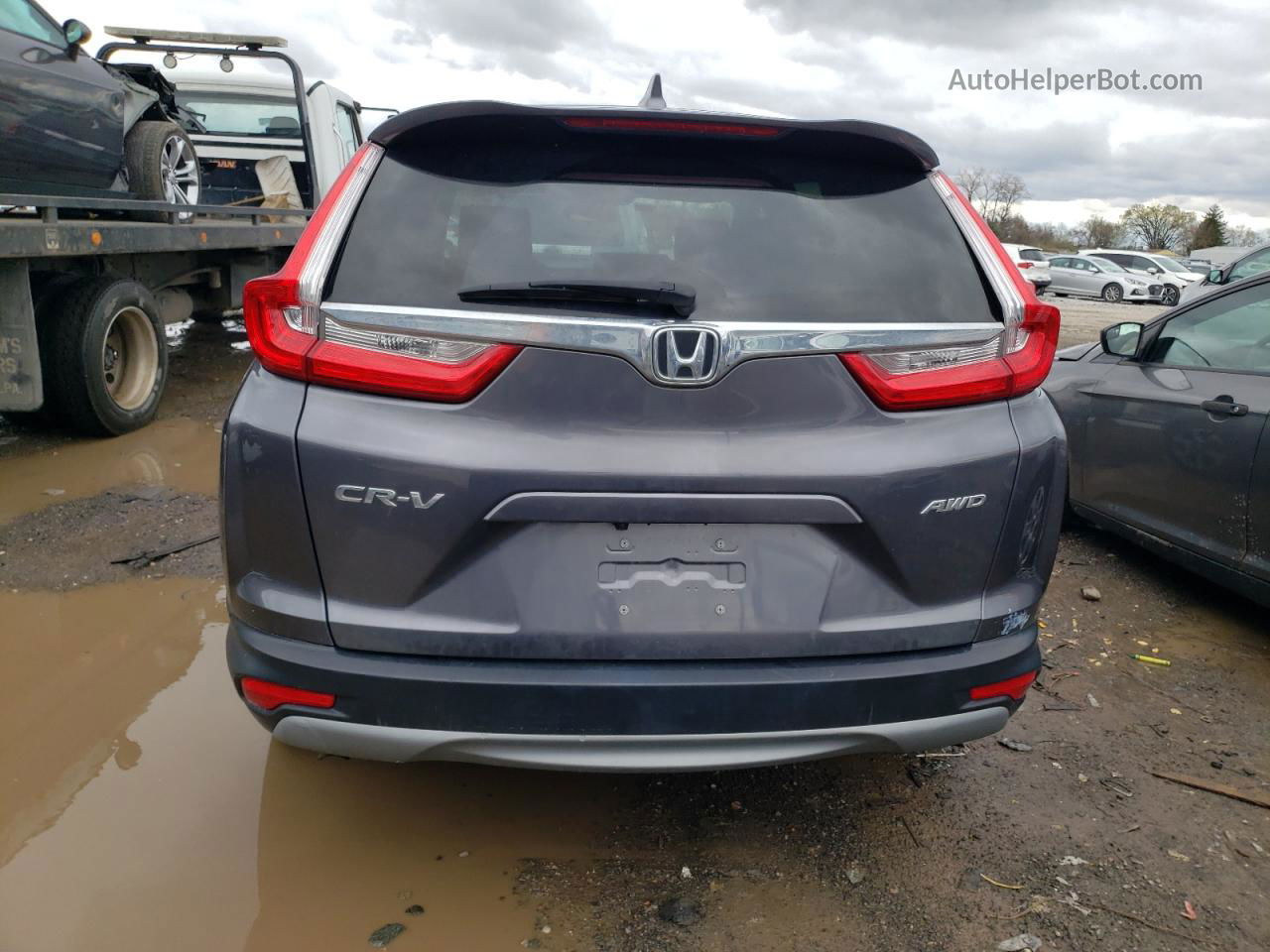 2018 Honda Cr-v Ex Серый vin: 5J6RW2H56JA002343