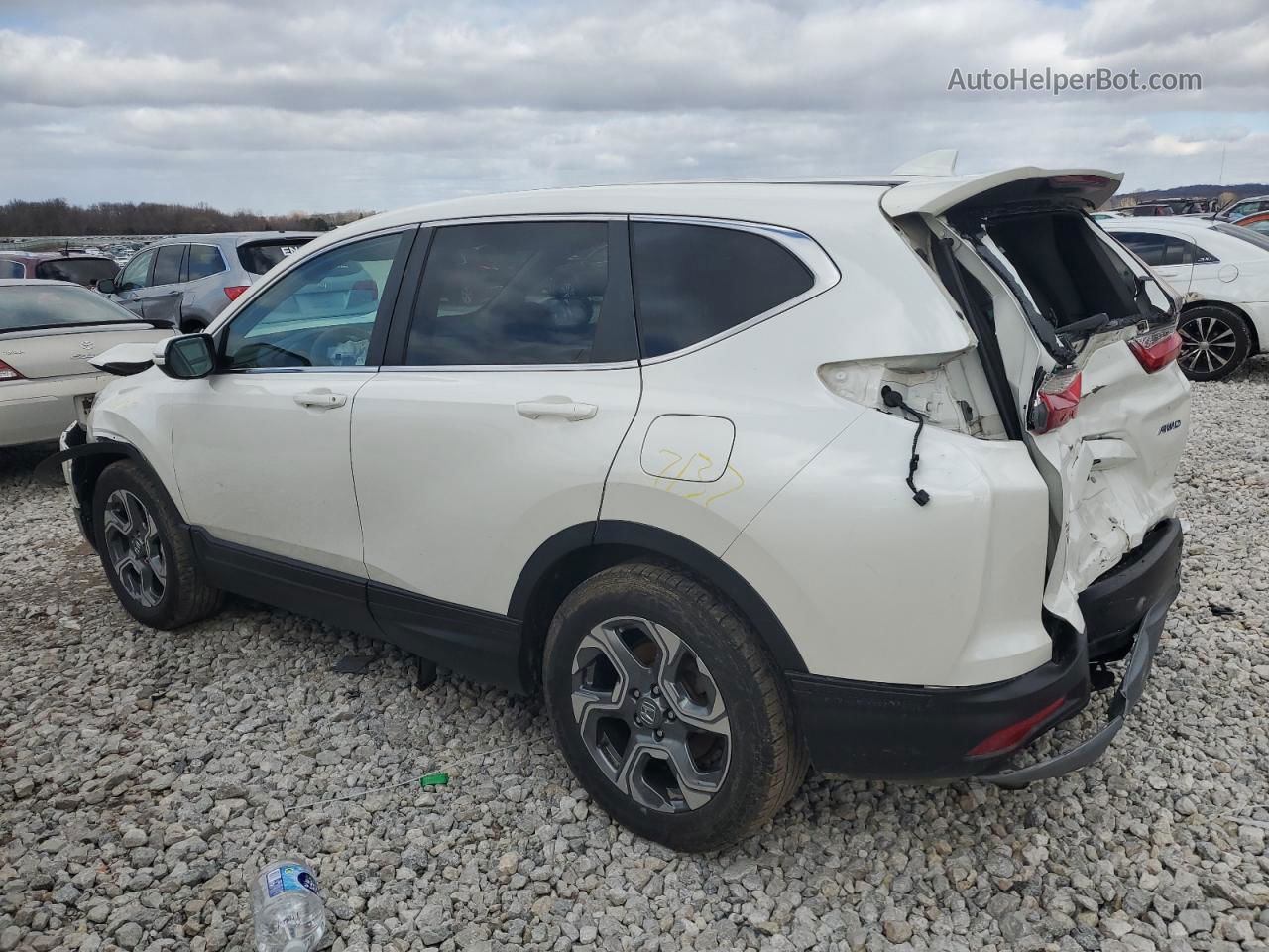 2018 Honda Cr-v Ex White vin: 5J6RW2H56JL004906