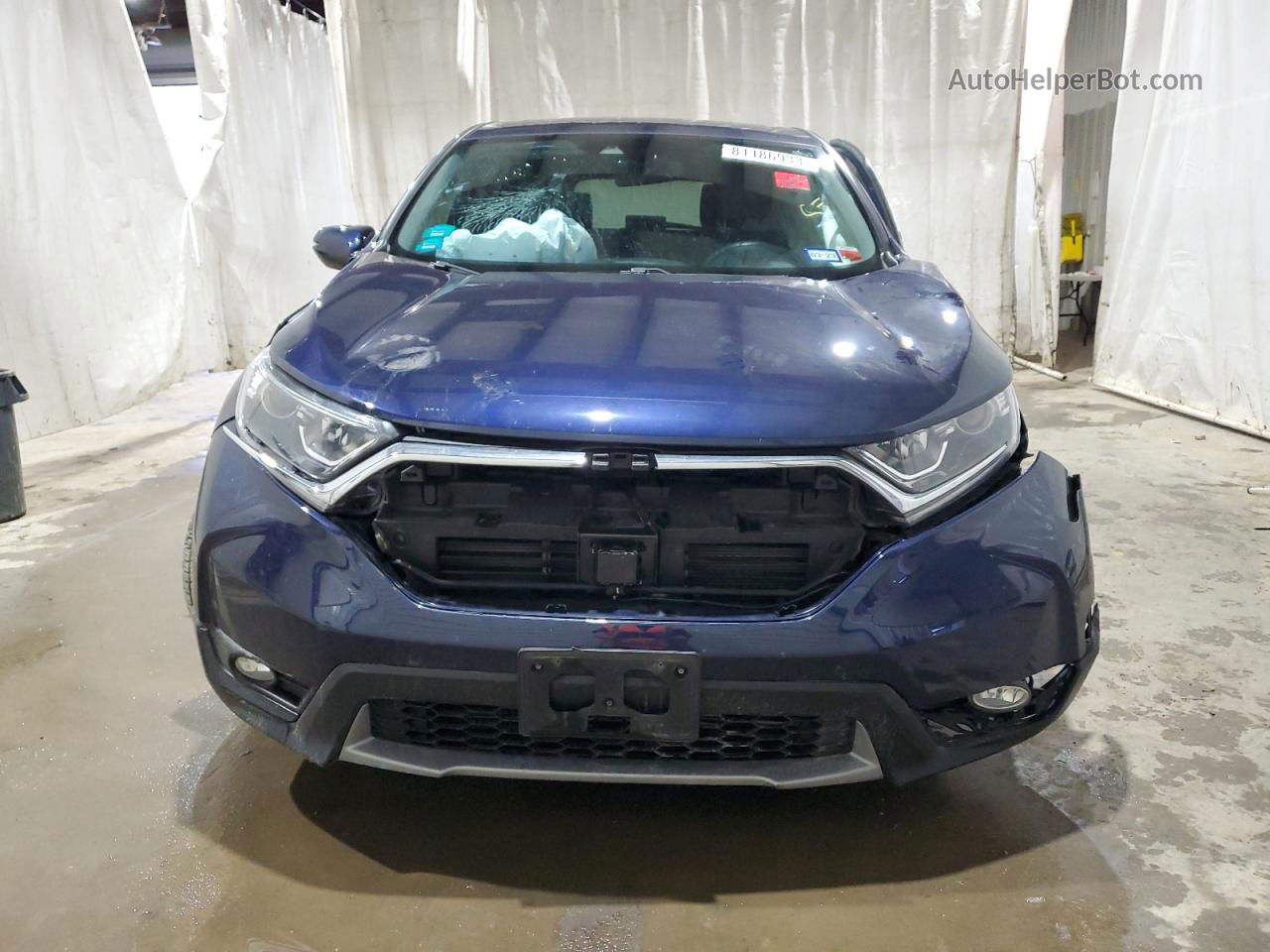 2019 Honda Cr-v Ex Синий vin: 5J6RW2H56KA007656