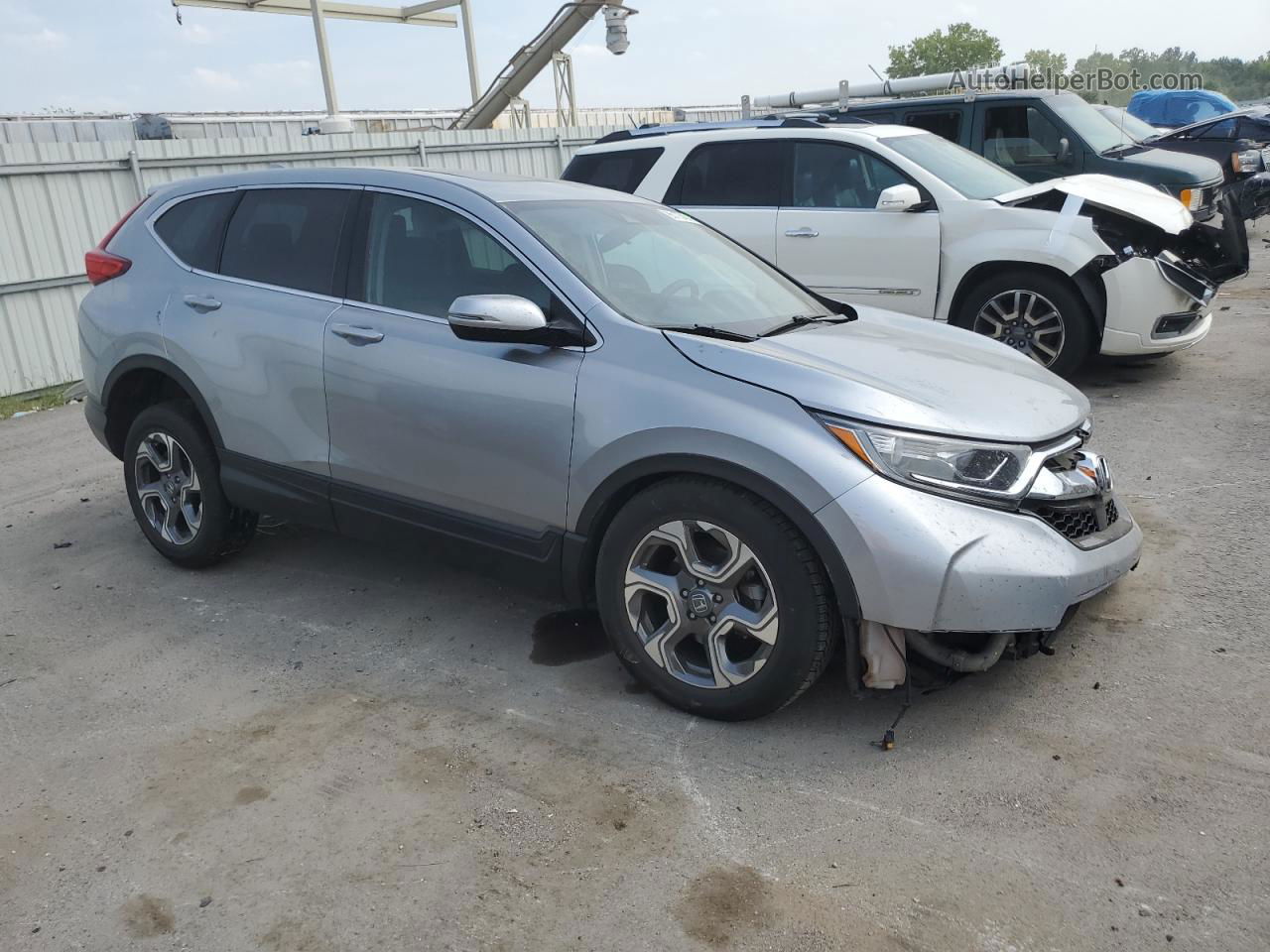 2019 Honda Cr-v Ex Silver vin: 5J6RW2H56KA018513