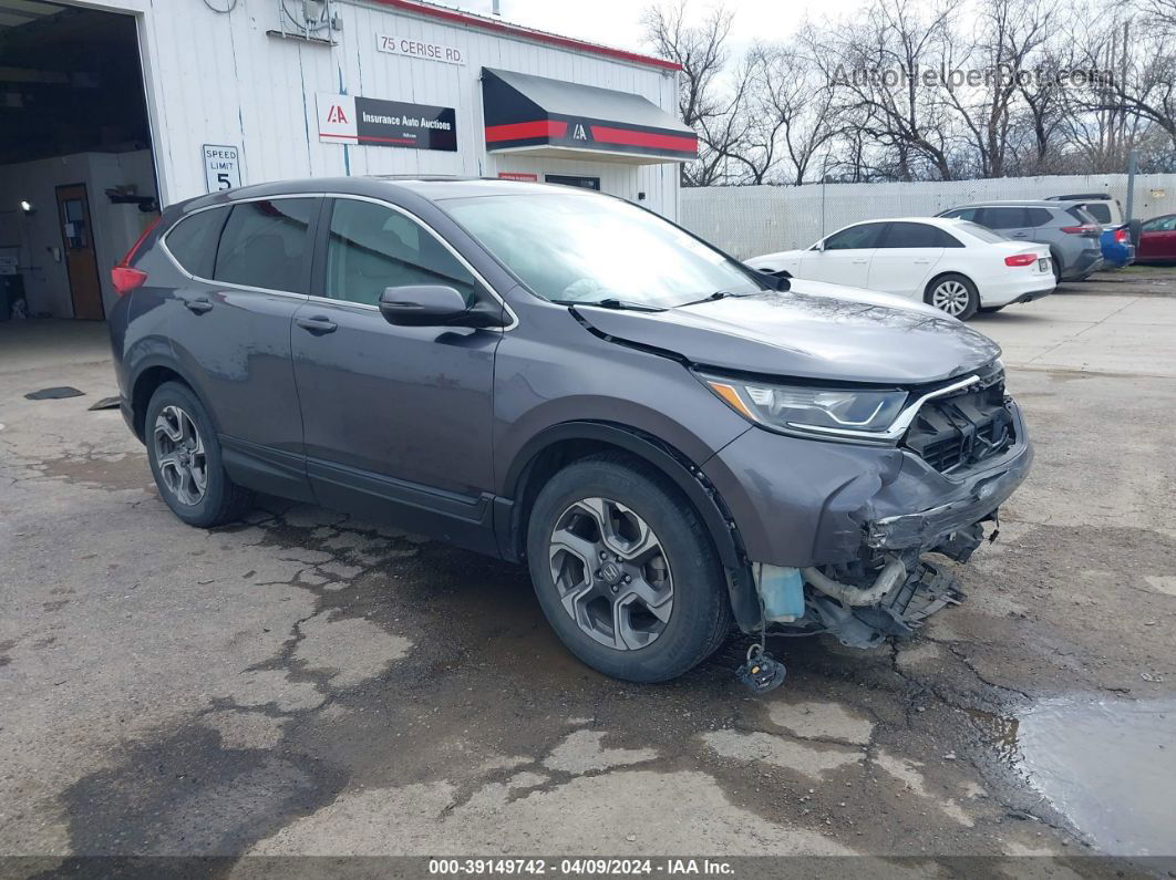 2017 Honda Cr-v Ex Gray vin: 5J6RW2H57HL065224