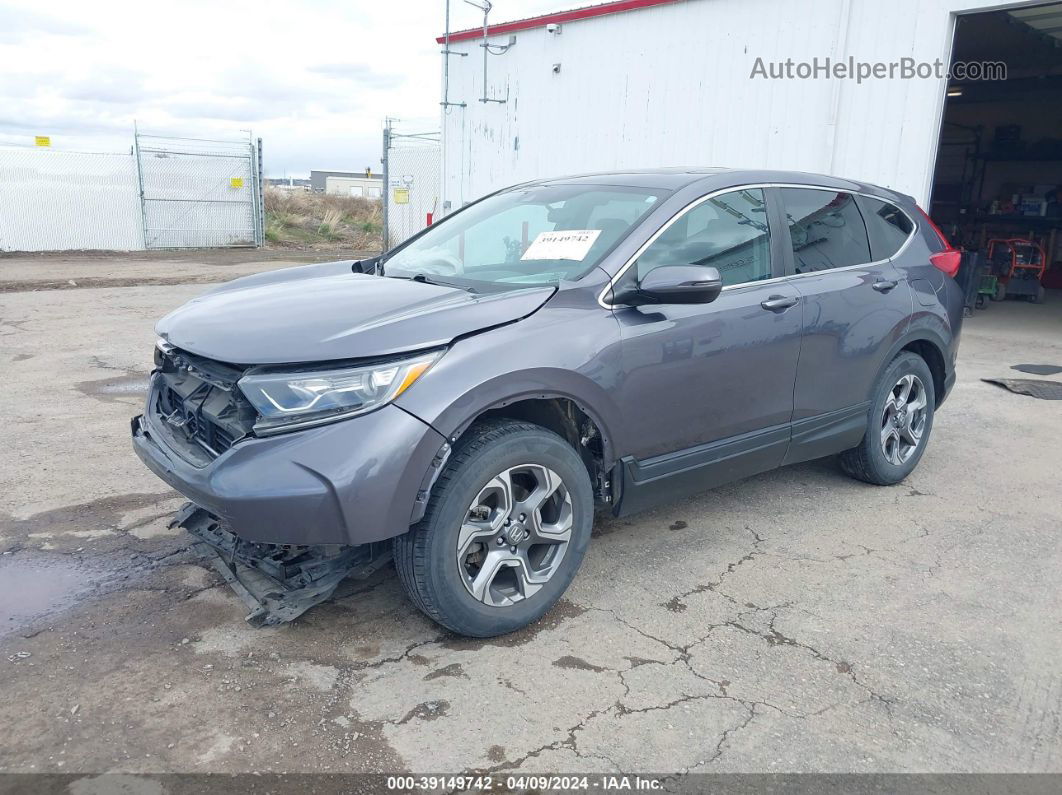 2017 Honda Cr-v Ex Gray vin: 5J6RW2H57HL065224