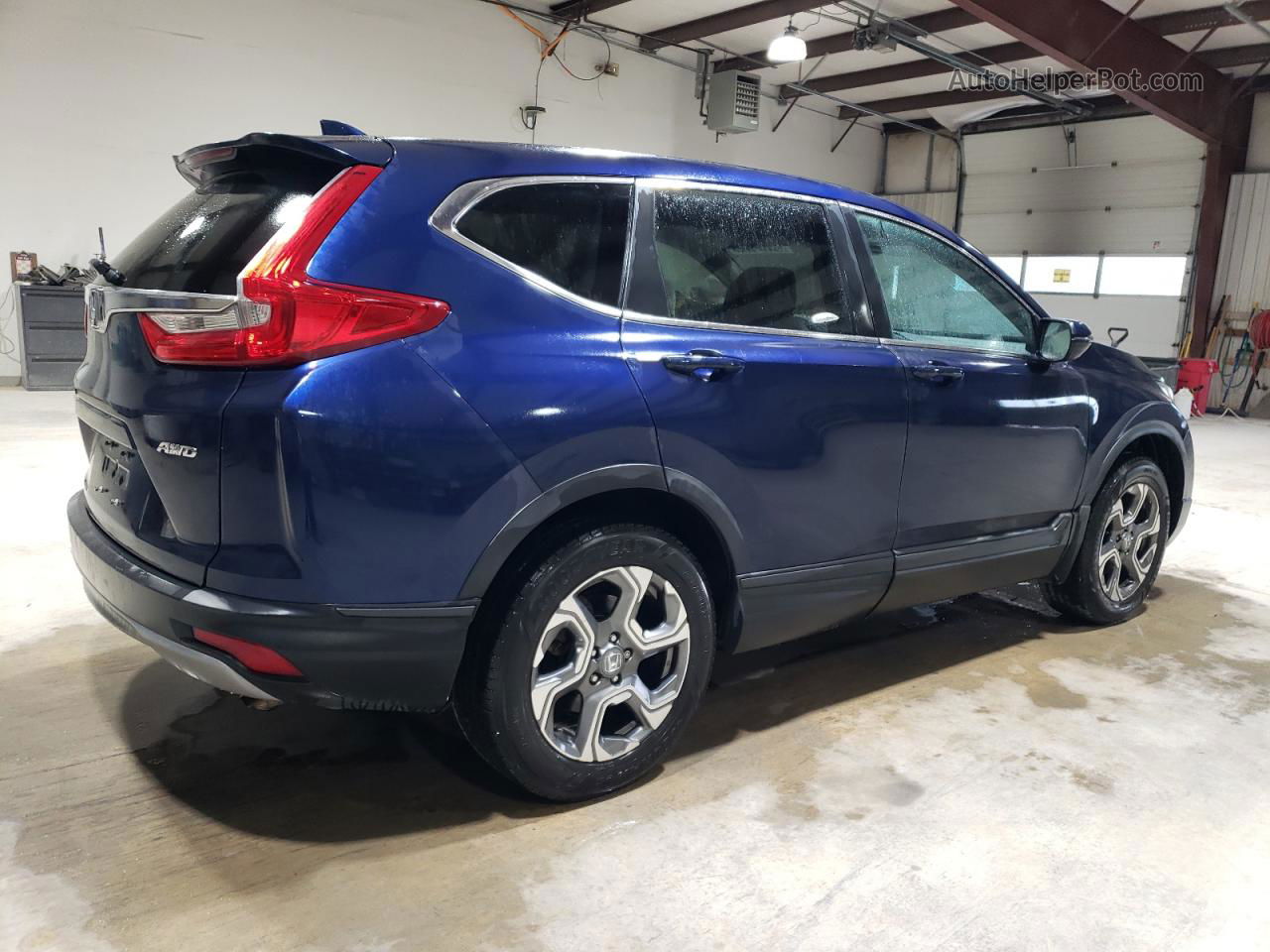 2019 Honda Cr-v Ex Blue vin: 5J6RW2H57KL001191