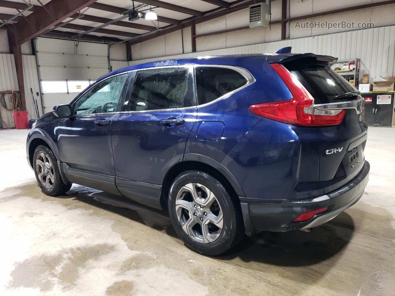 2019 Honda Cr-v Ex Blue vin: 5J6RW2H57KL001191