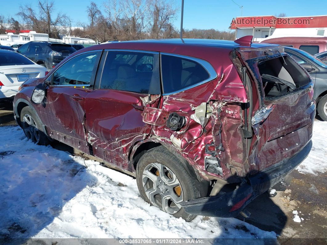 2019 Honda Cr-v Ex Burgundy vin: 5J6RW2H57KL003586