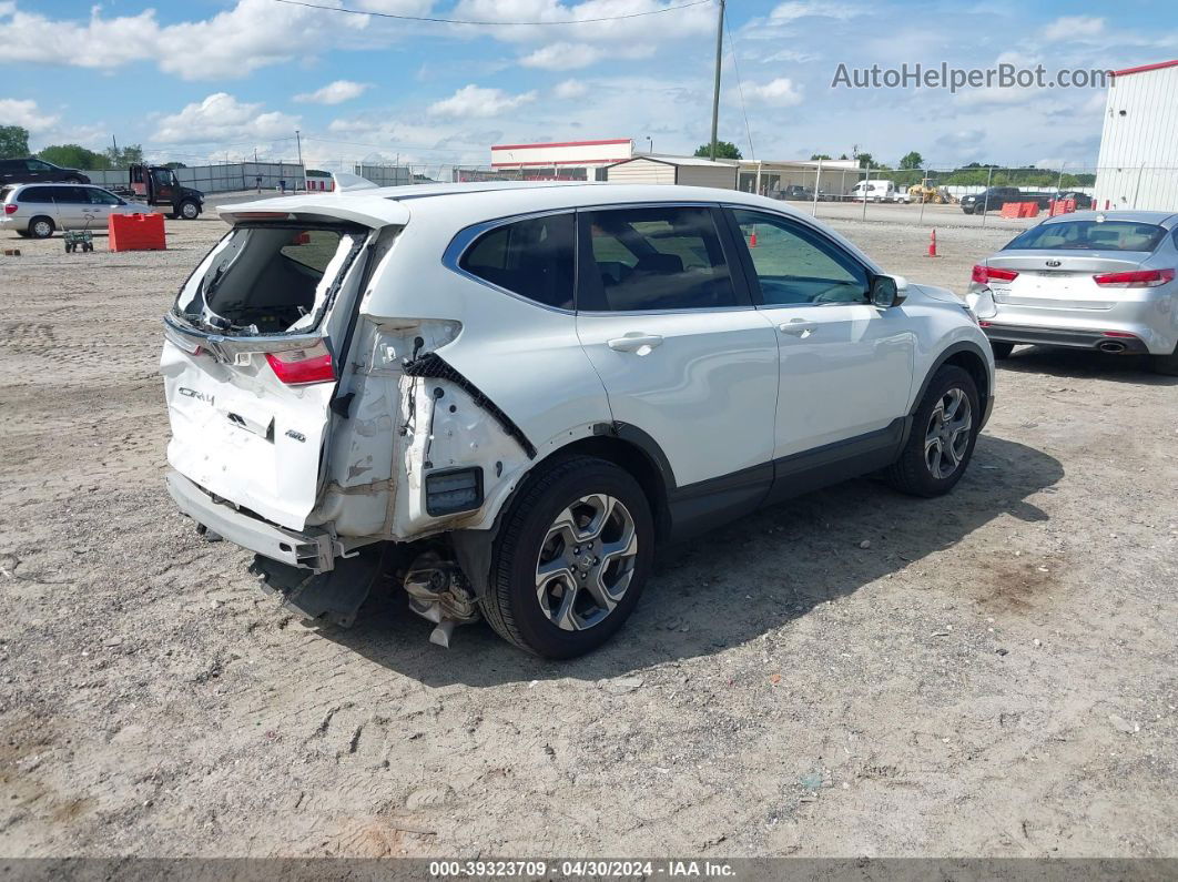 2019 Honda Cr-v Ex White vin: 5J6RW2H57KL027659