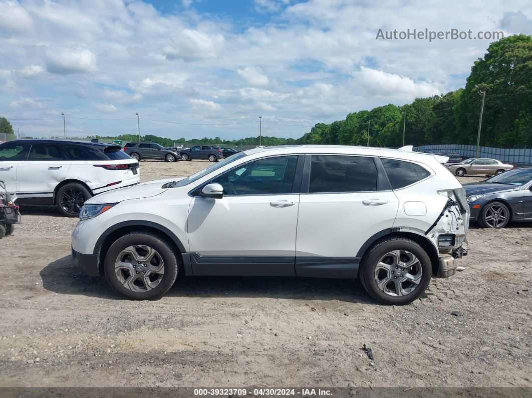 2019 Honda Cr-v Ex White vin: 5J6RW2H57KL027659