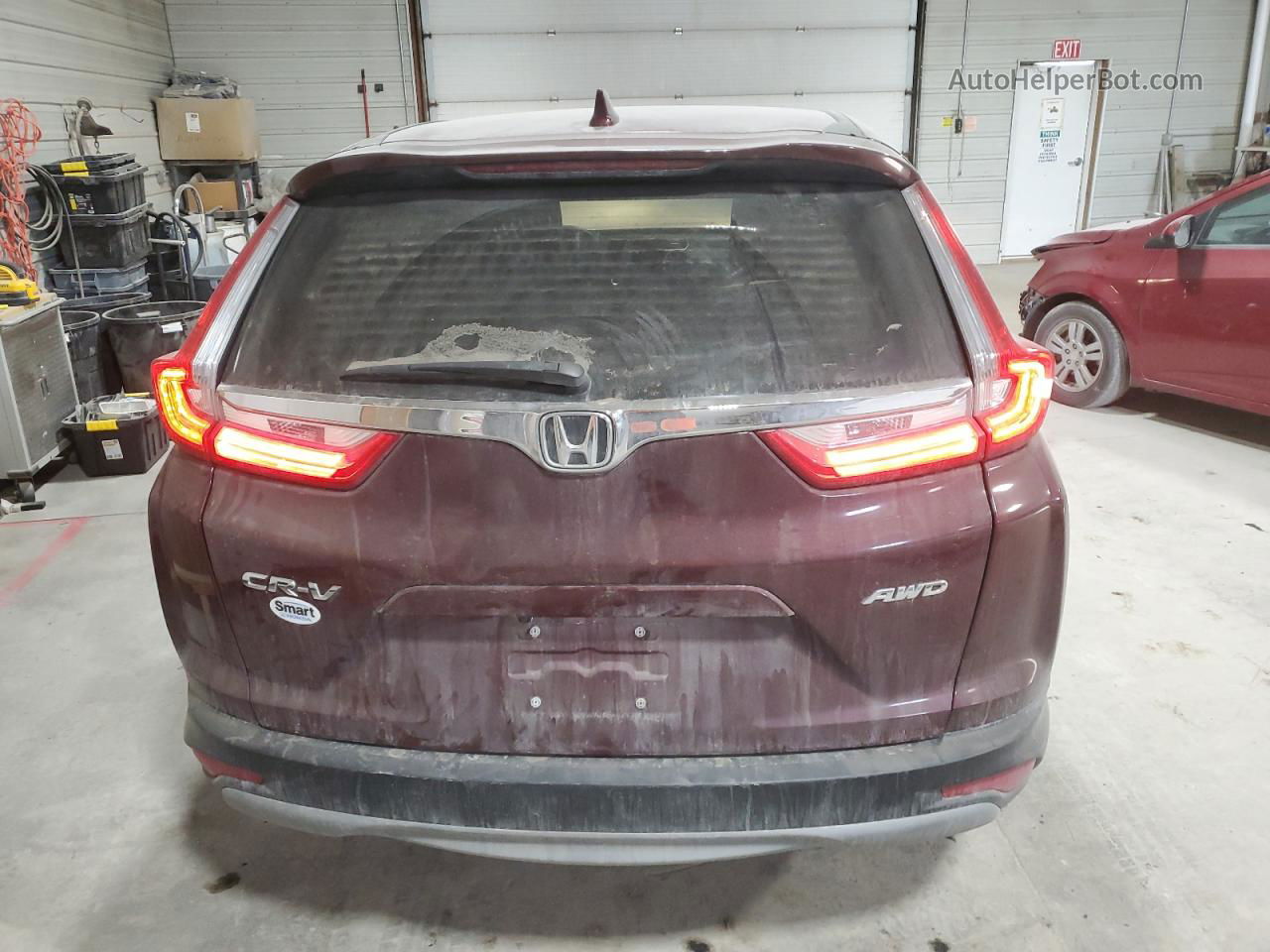 2019 Honda Cr-v Ex Темно-бордовый vin: 5J6RW2H57KL032490