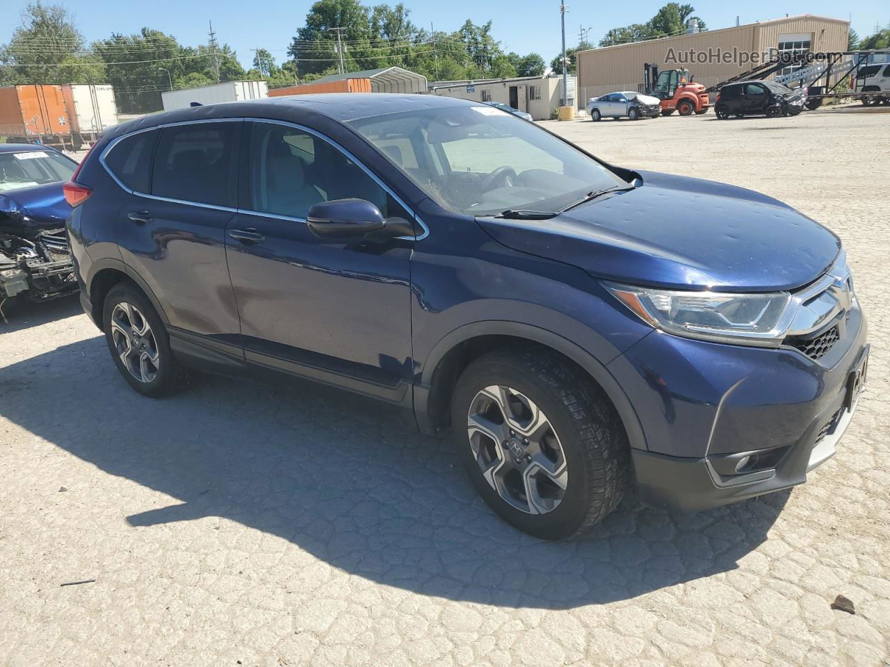 2017 Honda Cr-v Ex Blue vin: 5J6RW2H58HL016968