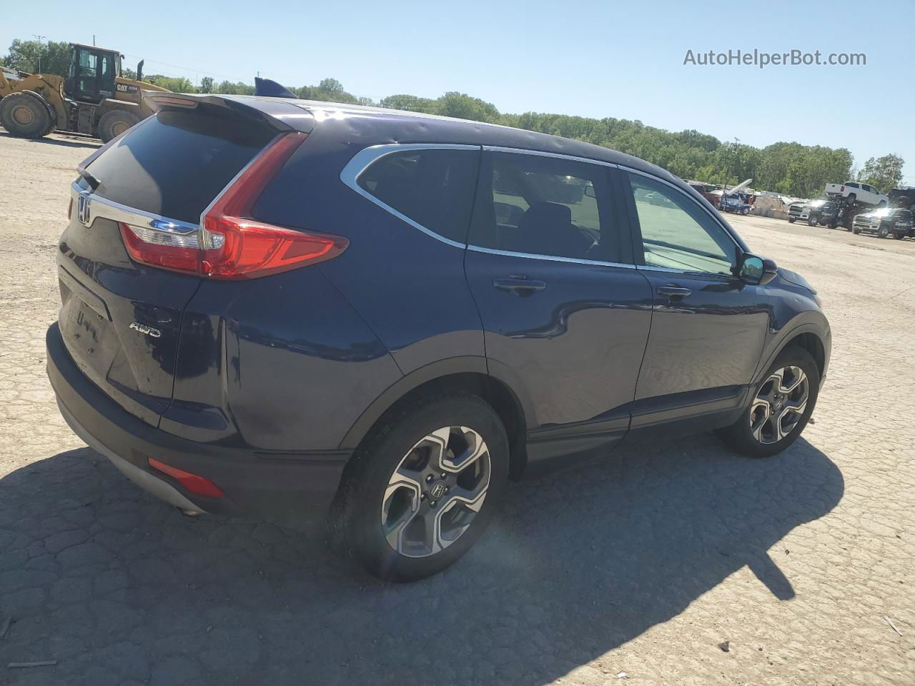 2017 Honda Cr-v Ex Blue vin: 5J6RW2H58HL016968