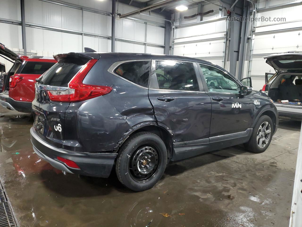 2019 Honda Cr-v Ex Gray vin: 5J6RW2H58KL000809