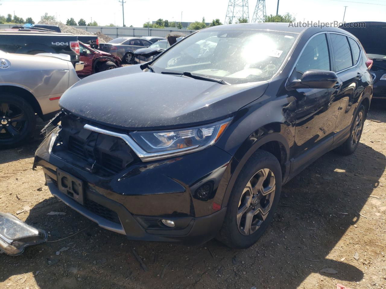 2019 Honda Cr-v Ex Black vin: 5J6RW2H58KL029713