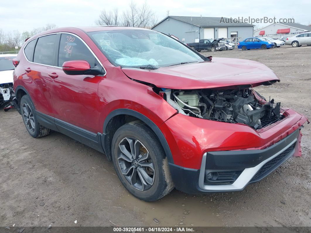 2020 Honda Cr-v Awd Ex Red vin: 5J6RW2H58LL025808