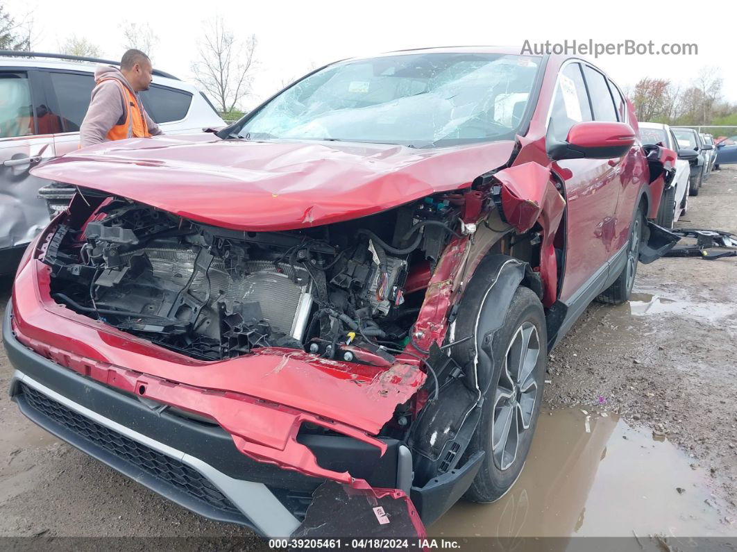 2020 Honda Cr-v Awd Ex Red vin: 5J6RW2H58LL025808