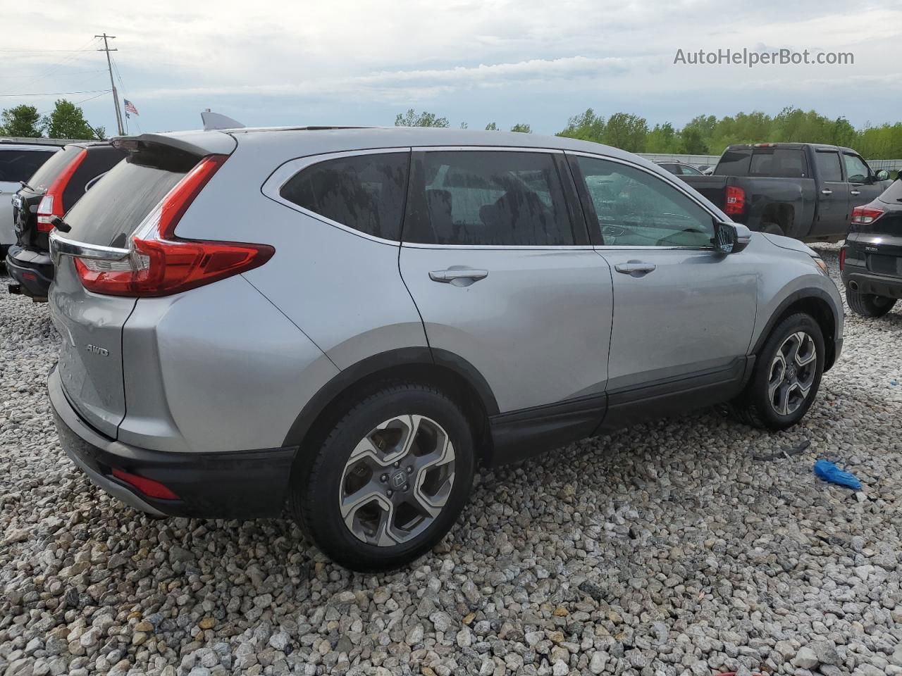 2017 Honda Cr-v Ex Серебряный vin: 5J6RW2H59HL041507