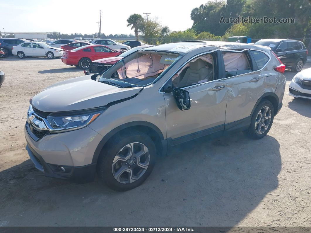 2017 Honda Cr-v Ex Beige vin: 5J6RW2H5XHL056940