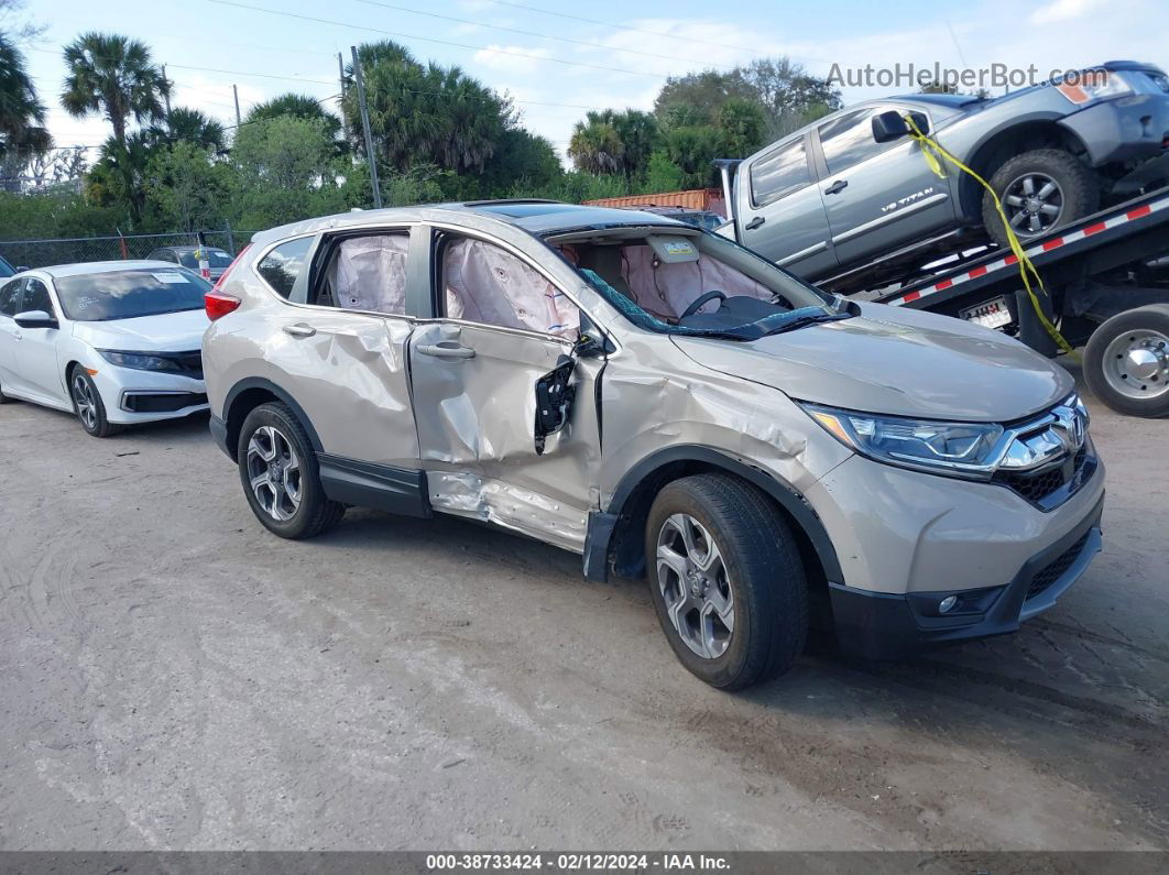 2017 Honda Cr-v Ex Beige vin: 5J6RW2H5XHL056940