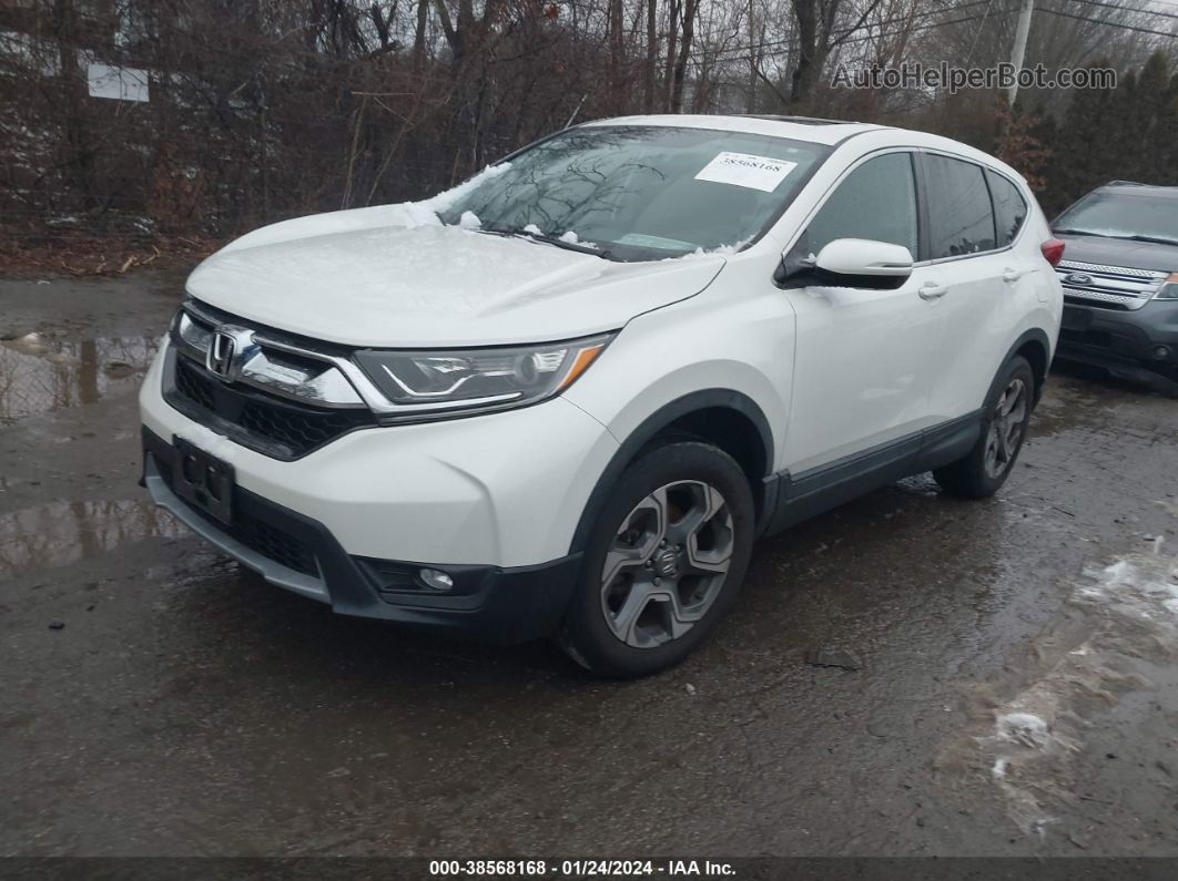 2018 Honda Cr-v Ex White vin: 5J6RW2H5XJL017724