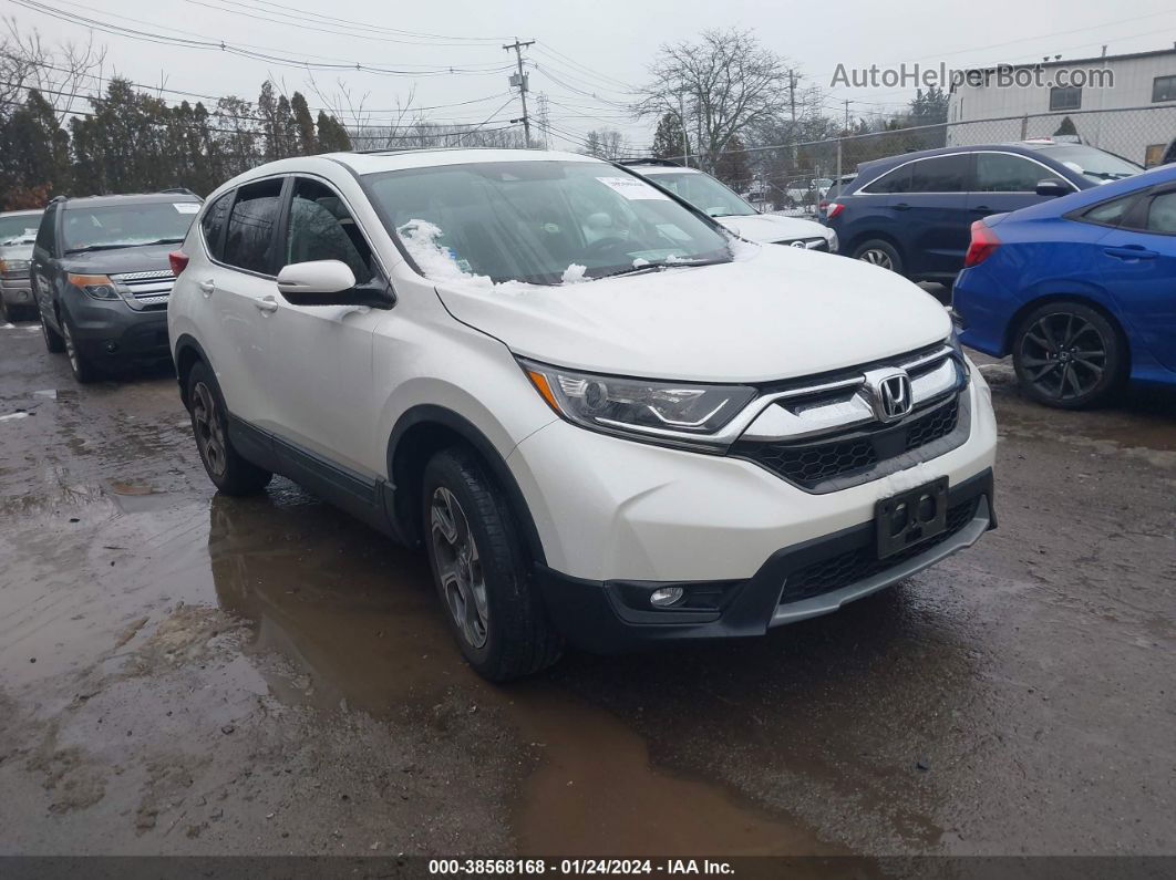 2018 Honda Cr-v Ex White vin: 5J6RW2H5XJL017724