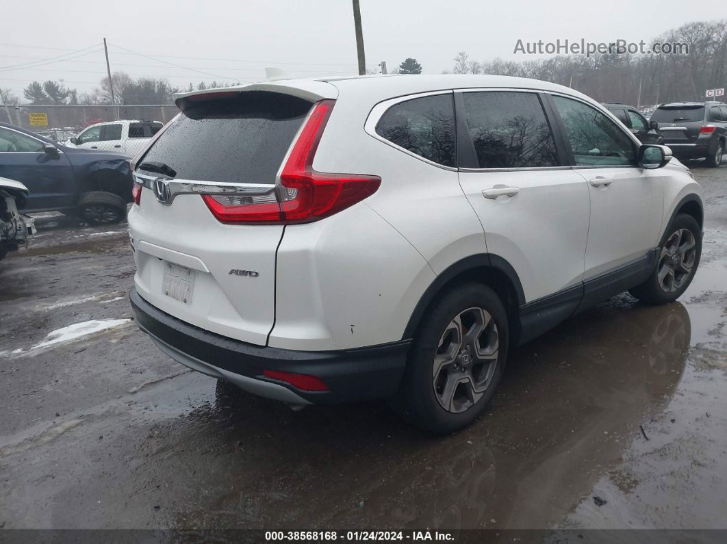 2018 Honda Cr-v Ex White vin: 5J6RW2H5XJL017724