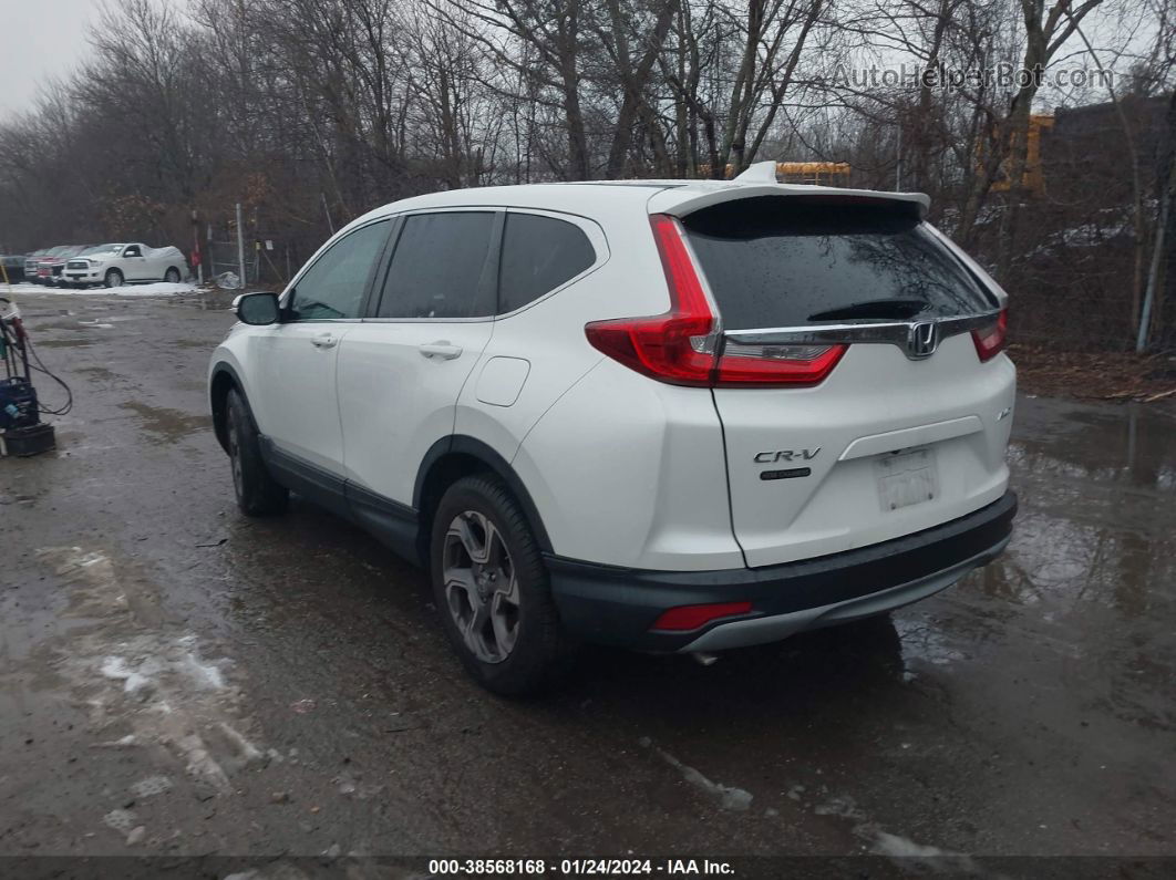 2018 Honda Cr-v Ex White vin: 5J6RW2H5XJL017724