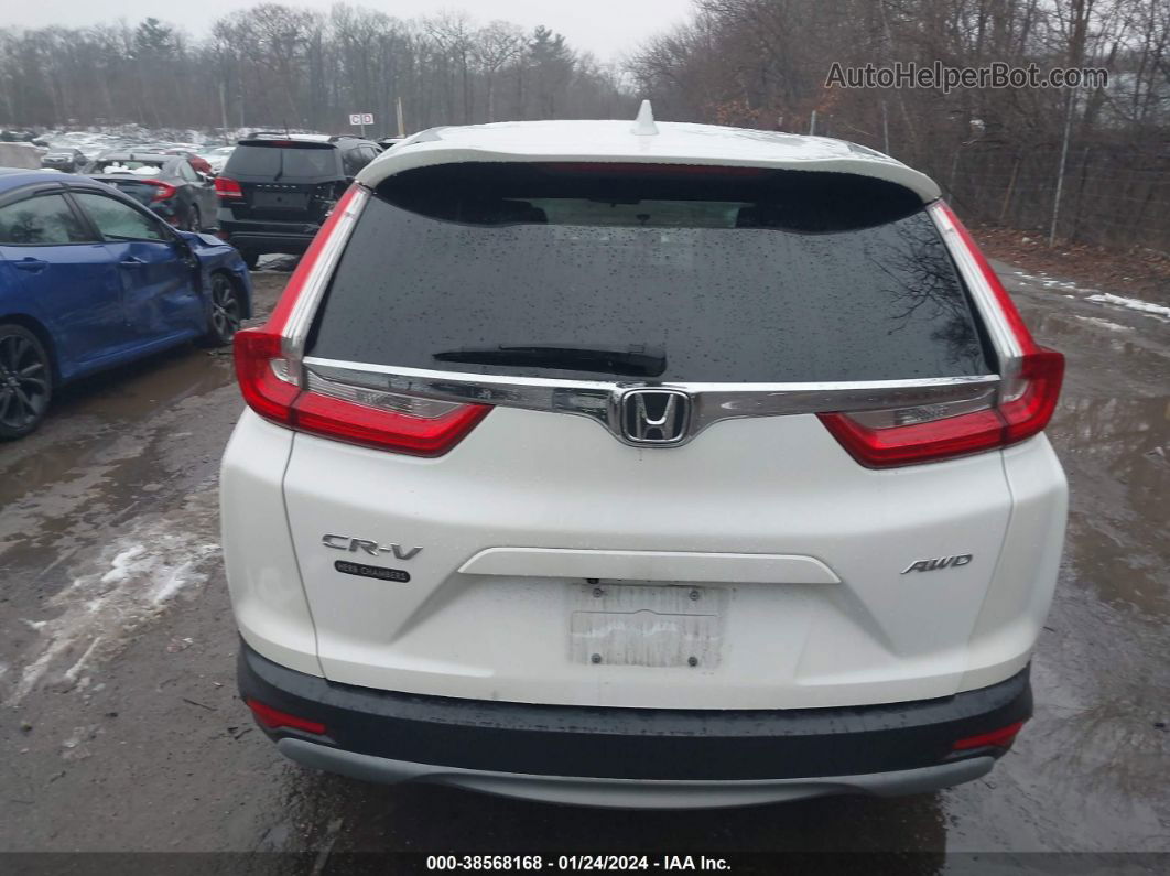 2018 Honda Cr-v Ex White vin: 5J6RW2H5XJL017724