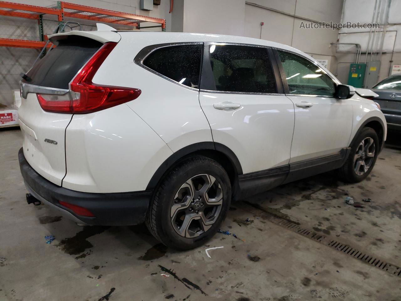 2018 Honda Cr-v Ex White vin: 5J6RW2H5XJL037374