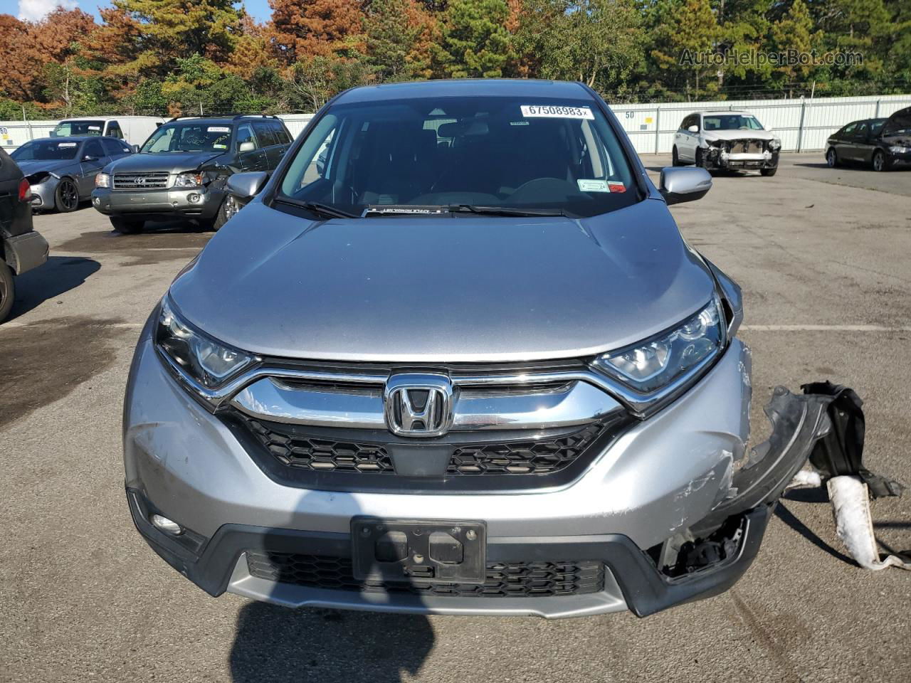 2019 Honda Cr-v Ex Silver vin: 5J6RW2H5XKA004372