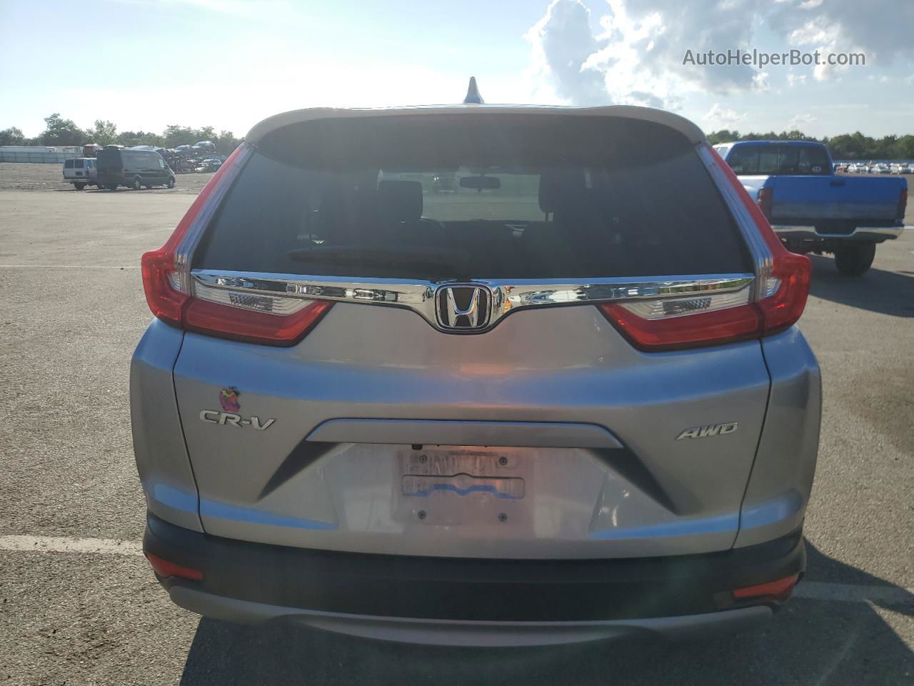 2019 Honda Cr-v Ex Silver vin: 5J6RW2H5XKA004372