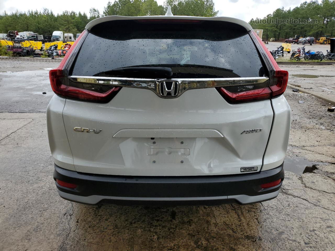 2020 Honda Cr-v Ex White vin: 5J6RW2H5XLL022490