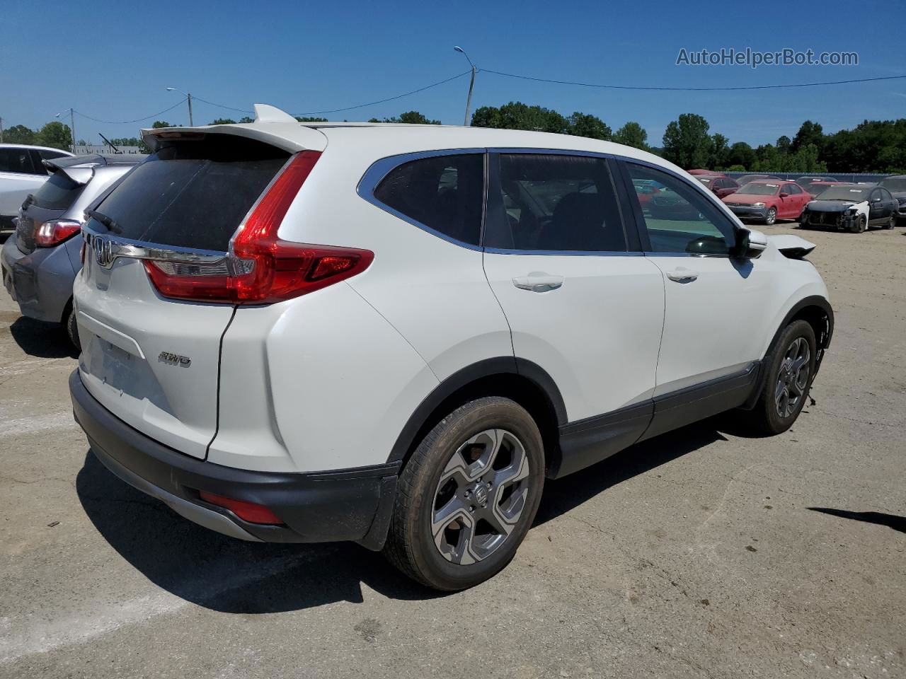 2018 Honda Cr-v Exl White vin: 5J6RW2H80JL020755