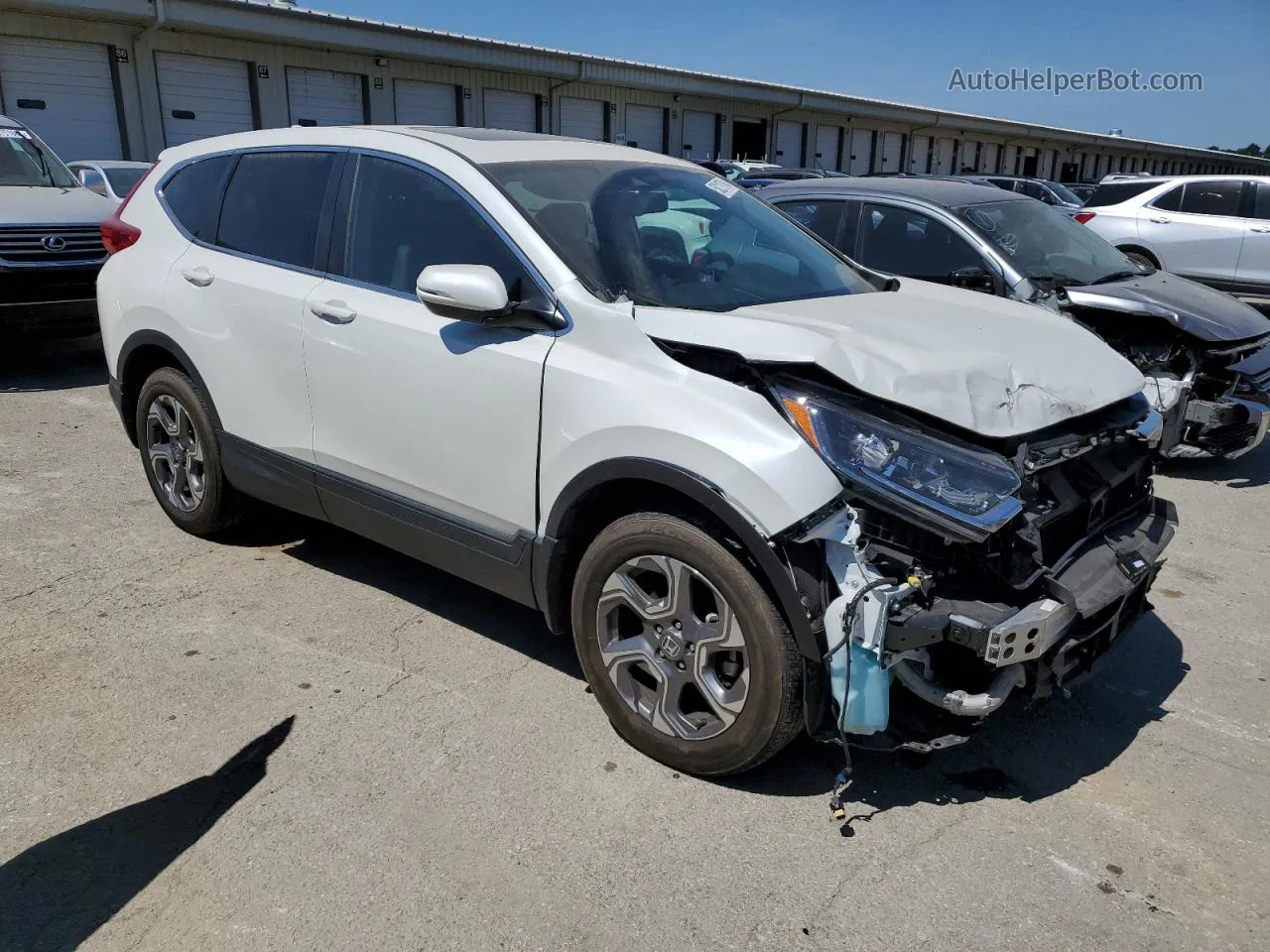 2018 Honda Cr-v Exl White vin: 5J6RW2H80JL020755