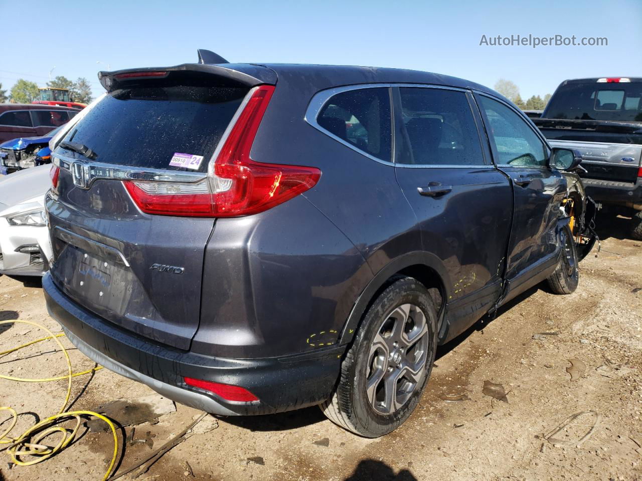 2018 Honda Cr-v Exl Gray vin: 5J6RW2H80JL033201