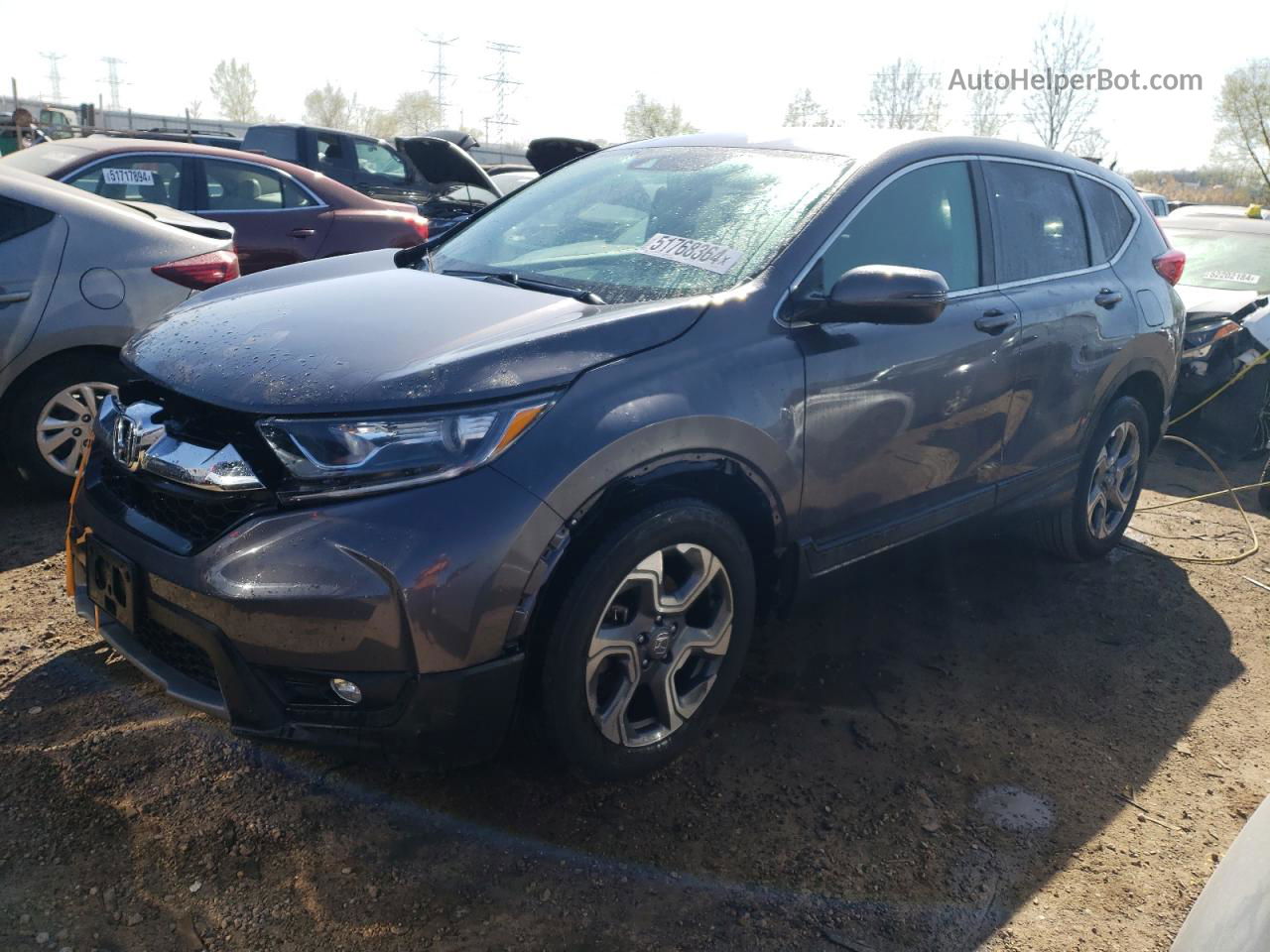 2018 Honda Cr-v Exl Серый vin: 5J6RW2H80JL033201