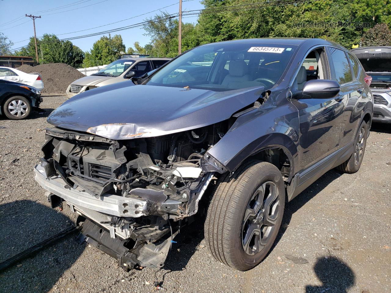 2017 Honda Cr-v Exl Gray vin: 5J6RW2H81HL008639