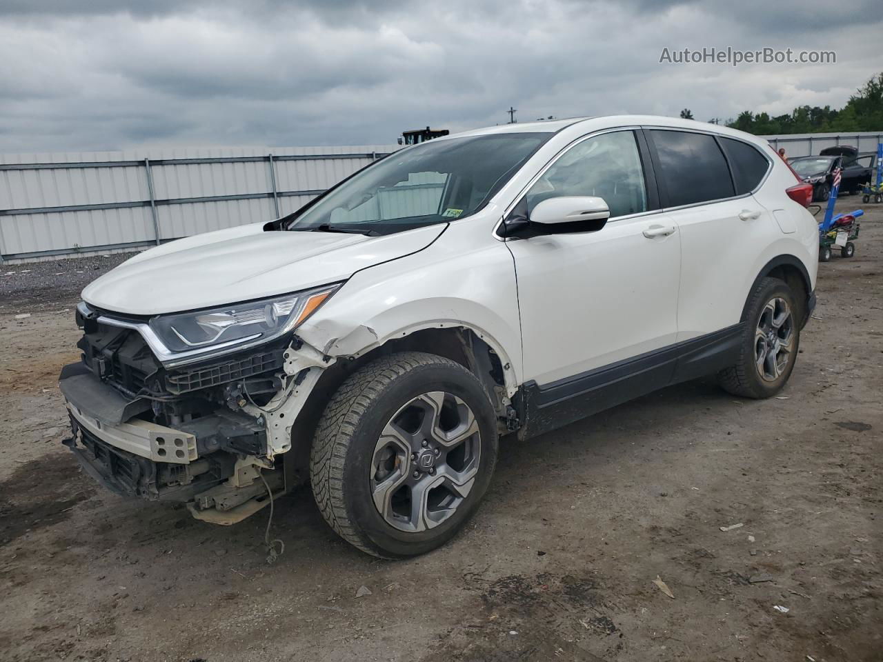 2017 Honda Cr-v Exl White vin: 5J6RW2H81HL053497