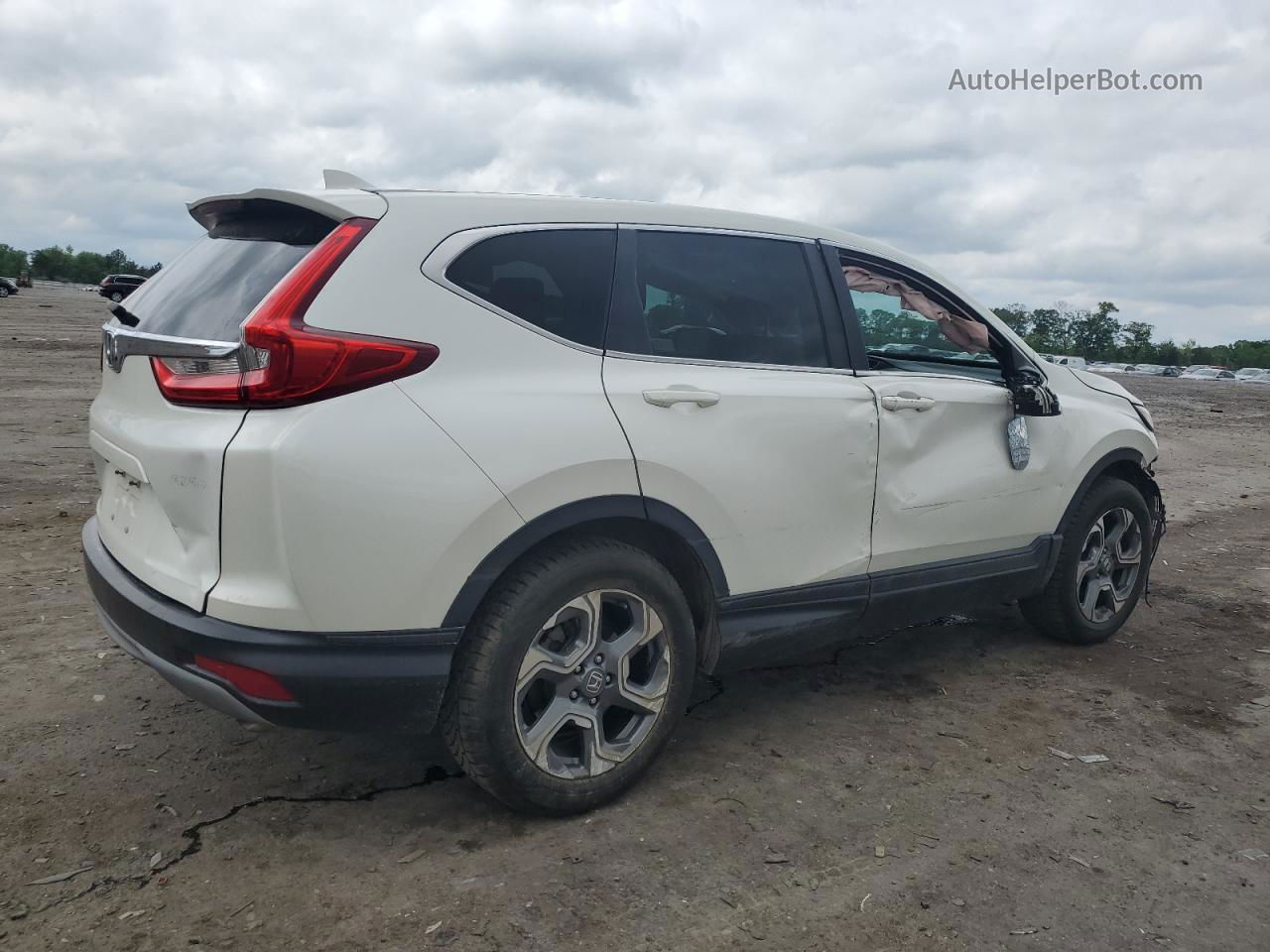 2017 Honda Cr-v Exl White vin: 5J6RW2H81HL053497